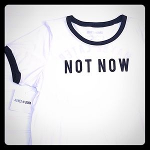 Vintage Graphic Tee Not Now Maybe Later 👋